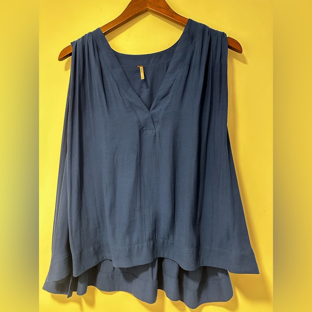 Free People blue blouse! Size medium